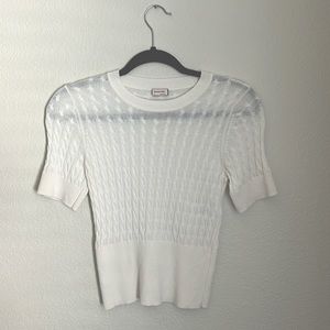 Aritzia Sunday Best cream cropped sweater